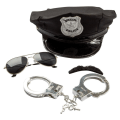 Pikkukuva 1 / 3: Polis set vuxen Halloween Maskerad Black one size