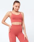 Röd Seamless Sport BH Topp Röd M
