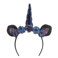 Pikkukuva 3 / 3: Diadem Dark Unicorn Multicolor one size
