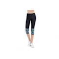 Miniatyrbild 1 av 9: Svarta Capri Leggings med Snäckslasmönster multifärg XL