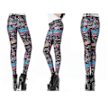 Miniatyrbillede 1 af 2: Emoji Leggings Multicolor M