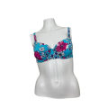 Miniatyrbillede 1 af 2: Damella Blå Tropical Blommor Bygel Bikini Bh 36B/C = 70B/C Multicolor 36B/C = 70B/C