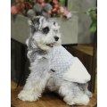 Miniatyrbillede 4 af 4: Varm fodrad hundjacka med blommor hundtäcke hundkläder Grey XL