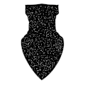 Miniatyrbild 8 av 9: Ansiktsscarf Bandana Baklava Multifunktionsscarfs Tvättbar Svart one size