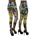 Pikkukuva 4 / 4: Sömlösa Mönstrade Leggings 3-pack Multicolor one size