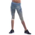 Blå Randiga Capri Leggings MultiColor S