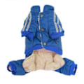 Pikkukuva 3 / 5: Fodrad Vinteroverall blå med tryck Hundkläder för hunden Blue XXL