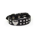 Miniatyrbillede 6 af 6: Hundhalsband med stenar S 2.0 x 42 cm Pink S