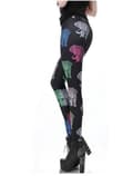 Tribal Elephant Leggings Black S