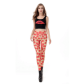 Miniatyrbild 3 av 7: Röda Prickar Leggings MultiColor S