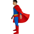 Pikkukuva 3 / 7: Superman med Ljus och Muskler Maskeraddräkt Multicolor M