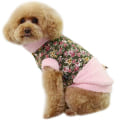Miniatyrbillede 2 af 5: Hundjacka med blommor Fodrad Hundkläder MultiColor XL