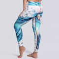 Pikkukuva 3 / 5: Blå Grön Mönstrade Leggings Multicolor S