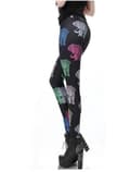Tribal Elephant Leggings Black S