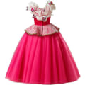 Pikkukuva 3 / 10: Elegant Rosa Prinsessklänning Törnrosa Maskeraddräkt Pink 116