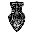 Miniatyrbillede 2 af 5: Ansiktsscarf Bandana Baklava Multifunktionsscarfs Tvättbar Black one size