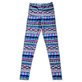 Miniatyrbillede 1 af 2: Färgglada mönstrade Leggings Multicolor M