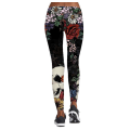 Miniatyrbild 2 av 2: Blommor och Dödskallar Leggings multifärg XL