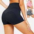 Miniatyrbillede 2 af 4: Grå Fitness shorts med hög midja Large Grey L