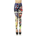 Pikkukuva 1 / 5: Leggings med tecknat tryck MultiColor S
