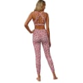 Miniatyrbillede 2 af 10: Prickig Yoga Fitness 2-delat Träningsset Red S