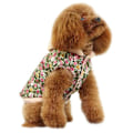 Miniatyrbillede 3 af 6: Hundjacka blommig med luva Fodrad Hundkläder MultiColor L