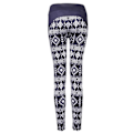 Miniatyrbillede 3 af 3: Sorte mønstrede yogaleggings Black L