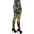 Miniatyrbillede 3 af 3: Leggings med tryck Rock'n Roll Tights Multicolor one size