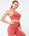 Röd Seamless Sport BH Topp Red S