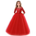 Miniatyrbillede 1 af 5: Prinsess klänning röd elegant Red 152