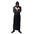 Miniatyrbillede 1 af 2: Svart Dräkt Kåpa Halloween Maskeradkläder Black one size