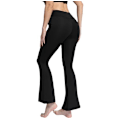 Pikkukuva 2 / 4: Svarta Bootcut Leggings med Fickor och Split Black XL