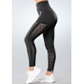Miniatyrbillede 3 af 5: Gymshout Mörkgrå Seamless Tights Leggings Mesh Large DarkGrey L