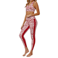 Pikkukuva 3 / 9: Prickig Yoga Fitness 2-delat Träningsset Red M