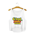 Pikkukuva 4 / 4: Gul Cool Story Bro Letter Crop topp White XL