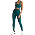 Pikkukuva 2 / 7: Mörkgröna Seamless Hög midja Tights  Leggings Dark green M