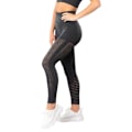 Miniatyrbillede 5 af 6: Mörkgrå Seamless Tights Leggings Mesh DarkGrey S
