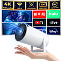 Pikkukuva 2 / 5: 4K Miniprojektor 10000 Lumen LED 1080P WiFi Bluetooth UHD Kannettava Kotiteatteri