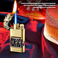 Miniatyrbillede 3 af 11: Dobbelt Ild-præget Ur Lighter Multi-brug Vintage Lighter Gave til fødselsdag