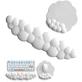 Miniatyrbild 1 av 5: Tangentbord Cloud handledsstöd, vitt tangentbord minnesskum handledsstöd, ergonomiskt, lindra skrivsmärta, tangentbordsunderlägg
