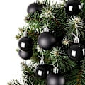 Miniatyrbilde 2 av 7: Sett med 20 knusesikre, holdbare julekuler i svart