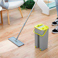 Miniatyrbilde 4 av 4: Flatmopp & Bøtte Sett: 360° Roterende, 140cm Skaft