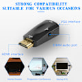 Miniatyrbilde 8 av 10: HDMI-kompatibel hann til VGA hunn adapter Mobil skjermspeilmottaker for projektormonitorer
