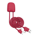 Miniatyrbild 1 av 3: 4-i-1 Ice-C Miljöansvarig USB A, USB C / USB C, Lightning-kabel 1m XOOPAR Röd