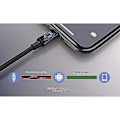Pikkukuva 3 / 4: 3-in-1 sisäänvedettävä Micro USB Type-C 3A pikalatauskaapeli iPhone Androidille