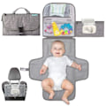 Miniatyrbillede 1 af 5: Bærbar skøtbord, bærbar skøtbord til nyfødt pige og dreng - Baby med smart tørreservietpose - Wate