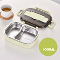 Miniatyrbilde 6 av 10: Bento-bokser for studenter, rustfritt stål, dobbeltlags matboks med lokk, lunsjbeholder for barn og voksne