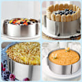 Miniatyrbilde 3 av 9: Rustfri Mousse Kake Ringer Form Lett å rengjøre Tiramisu Å lage form for bakeelskere