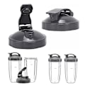 Miniatyrbilde 1 av 5: Reservedeler for Nutribullet Lokk Blender Flip Top To-go Lokk Tilbehør, Kompatibel med Nutribullet 600w / 900w