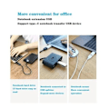 Miniatyrbilde 6 av 7: USB-C-adapter - USB-C (hann) til USB type A (hunn) 3.0 Svart M